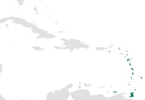 Map of the Caribbean with the Lesser Antilles highlighted in green. Image: Uniongreen113