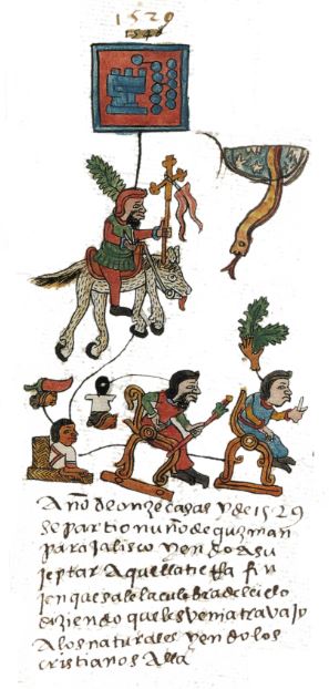 Nuno de Guzman. Image: Codex Telleriano Remensis