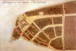 Earliest known plan of New Amsterdam. Image: New York Public Library