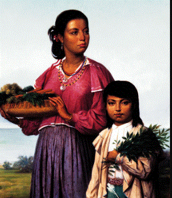 Portrait of two Chitimacha Indians. Image: François Bernard