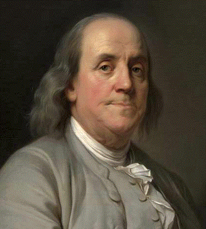 Portrait of Benjamin Franklin. Image: Joseph Duplessis