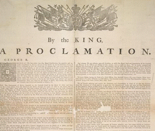 Royal Proclamation of 1763. Image: King George III, Library and Archives Canada