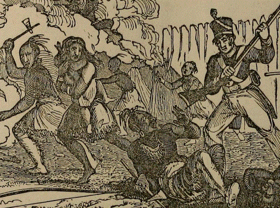 General Coffee's attack on Indians. Image: Internet Archive Book Images