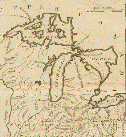 Map of the Northwest Territory. Image: University of Illinois at Urbana-Champaign Library
