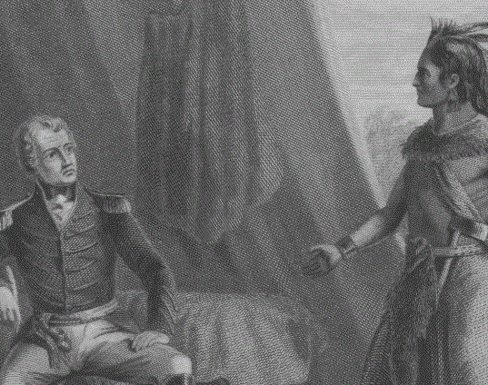 Andrew Jackson and William Weatherford. Image: John Reuben Chapin.