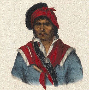 Nea-Math-La, a Seminole Chief. Image: Charles Bird King; Smithsonian Institution