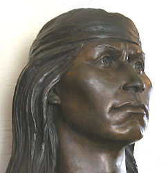 Bronze bust of Cochise. Image: Andre Kozimor