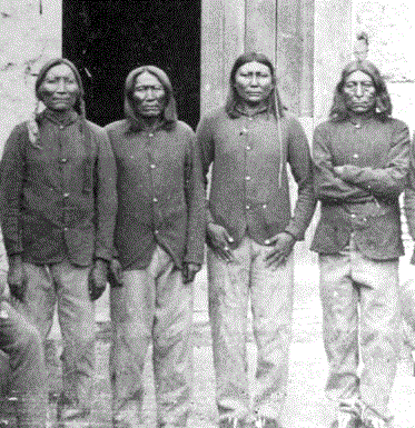 Native American prisoners of the Red River War.