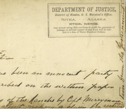 Two Tlingit letters about the bombardment of Angoon by the U.S. Navy vessel USS Adams in 1882. Image: Alaska State Library