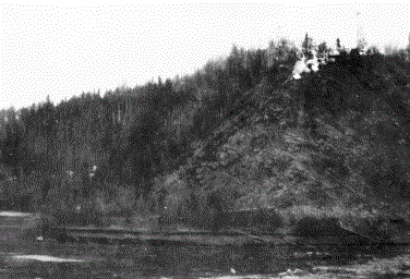 Native cemetery above Nulato, Alaska. Image: Elmer E. Rasmuson Library, University of Alaska Fairbanks