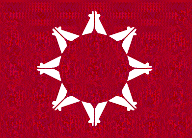 Flag of the Pine Ridge Indian Reservation. Image: Himasaram