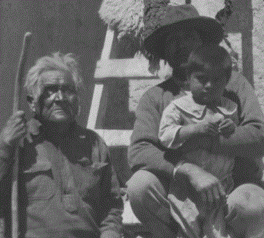 A Hopi family with Trachoma. Image: National Archives and Records Administration