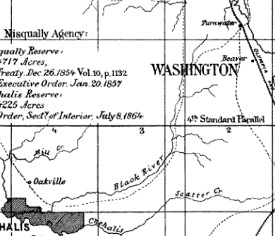 Nisqually and Chehalis Reservations. Image: Nisqually Agency